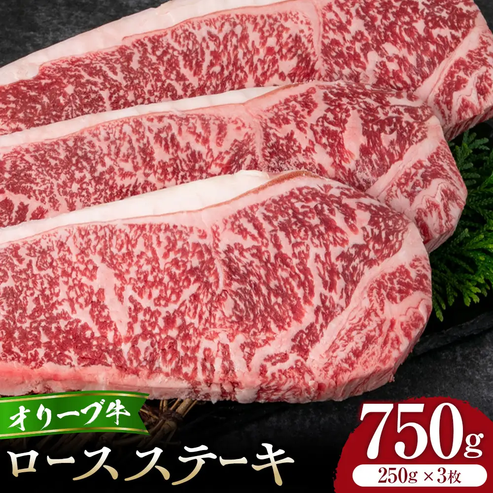 オリーブ牛ロースステーキ250g3枚入り | ステーキ ロース