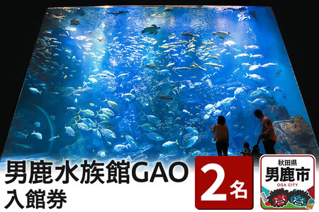 男鹿水族館GAOペア入館券 2名分 秋田県 ガオ 日本海 ペア | 秋田県男鹿