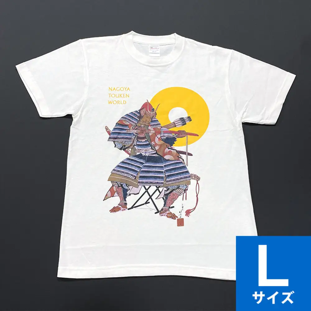 オリジナル【加藤清正Tシャツ】Lサイズ（ホワイト）／名古屋刀剣博物館