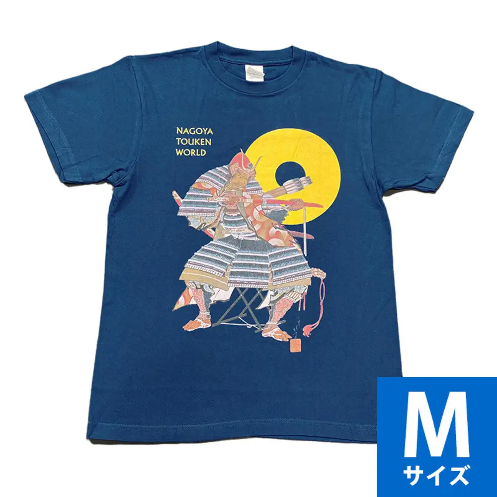 オリジナル【加藤清正Tシャツ】Mサイズ（ネイビー）／名古屋刀剣博物館