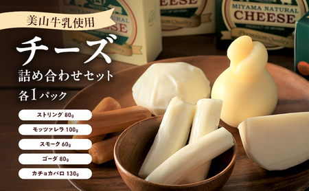 美山牛乳 チーズ 詰め合わせセット |  ストリング モッツァレラ スモーク ゴーダ カチョカバロ セット おつまみ 食べ比べ 乳製品 南丹市
