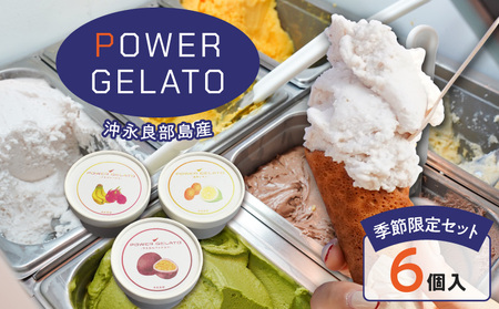 POWER gELATO 沖永良部島産（ 季節限定 セット 6個入り ） W066-002-01 冷凍 スイーツ