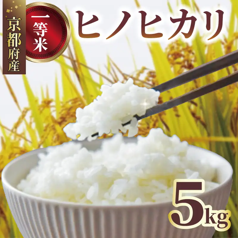 令和7年産 ヒノヒカリ 5kg 白米 宇治 ごはん 白米 お米 米 コメ こめ はくまい 宇治 ごはん ひのひかり 一等品 京都府産 京都 京都府 ふるさと納税米 数量限定