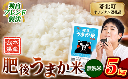無洗米 肥後うまか米 5kg 無洗