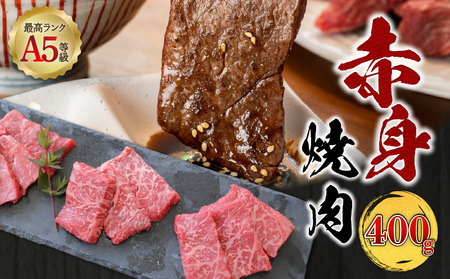 ＜お試し＞A5等級 鹿児島県産 黒毛和牛 赤身 焼肉 400g K002-051_04 肉 牛肉 冷凍