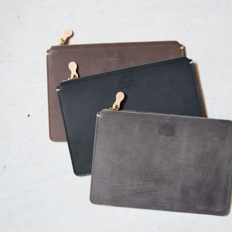 Teha’amana Square pouch L テハマナ スクエアポーチ L スモーク グレー