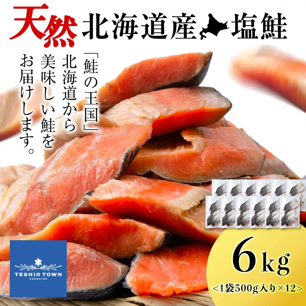 ☆北海道産 塩サケ切り身 6kg
