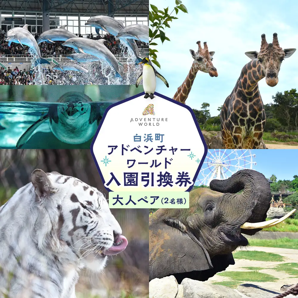 白浜町ふるさと納税 アドベンチャーワールド入園引換券 大人 （18歳上） ペアチケット