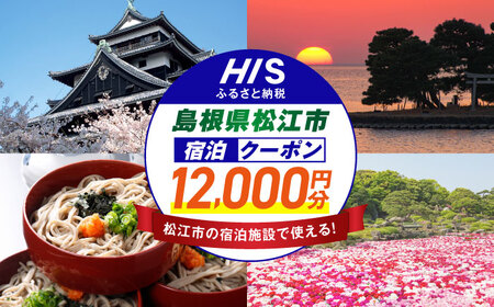 旅行 【HIS】ふるさと納税宿泊予約専用クーポン12,000円分（島根県松江市） 寄附額4万円 島根県松江市/株式会社エイチ・アイ・エス[ALHT004] 旅行 旅行