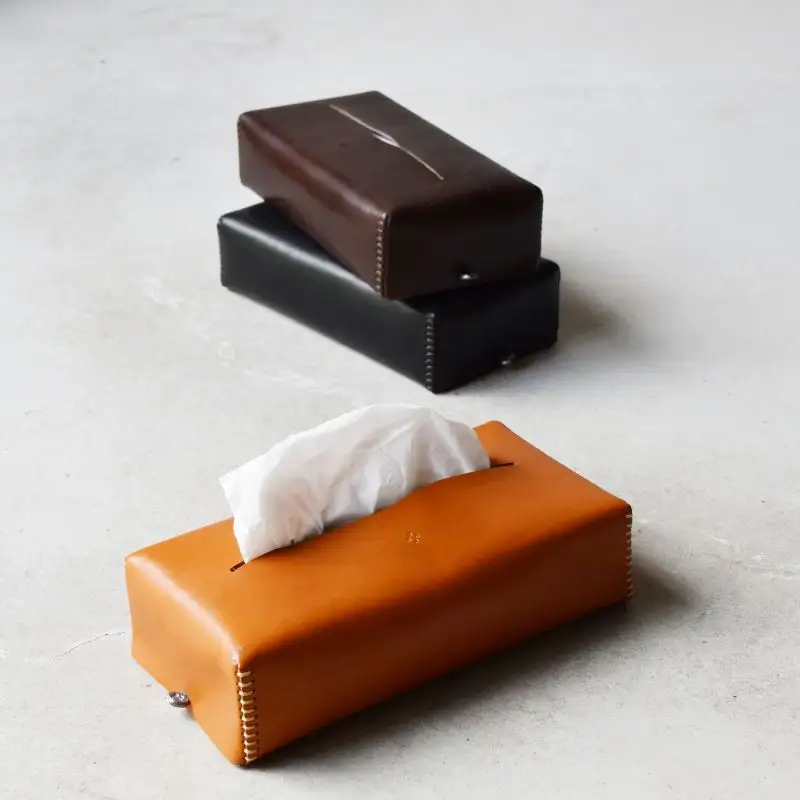 Teha’amana Tissue Cover Basic テハマナ ティッシュカバー ベーシック キャメル 革 皮 雑貨 おしゃれ レザー 本革 こだわりの逸品 地域特産品 ギフト 自分用 人気 おすすめ