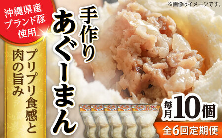 肉まん 【全6回定期便】あぐーまん 10個入り (2個入り×5P)  BCBL021 惣菜