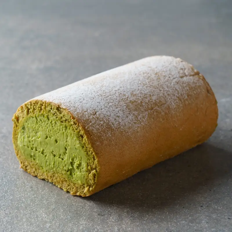 【香料・乳化剤・安定剤不使用】手作り猿島茶ミニココナッツ ロールケーキ【jbpy0004】
