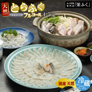 天然とらふぐ　フルコース（4～5人前）青磁皿33cm付
