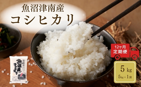 【12ヶ月定期便】令和7年産魚沼（津南）産コシヒカリ 5kg（5kg×1袋）(有)フジミヤ |津南町 魚沼産コシヒカリ