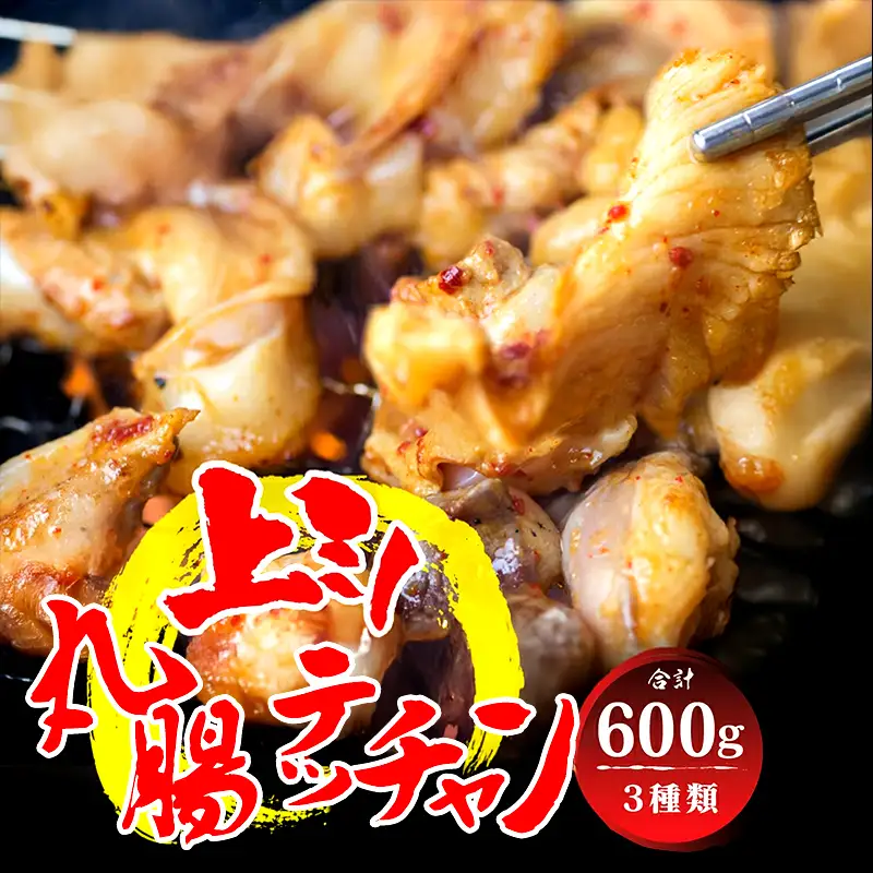 厳選 ホルモン 欲張りセット 600g 小腸 / 上ミノ / テッチャン 各200g