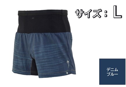 R×L（アールエル） WILD DRY DENIM V ランニングパンツ PM6ポケット ベリーショート（メンズ）デニムブルー Lサイズ