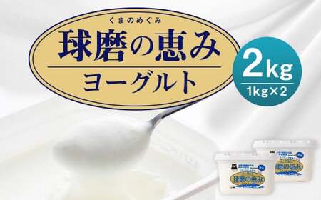 【14営業日以内発送予定】球磨の恵みヨーグルト 加糖 1kg×2パック  合計2kg 