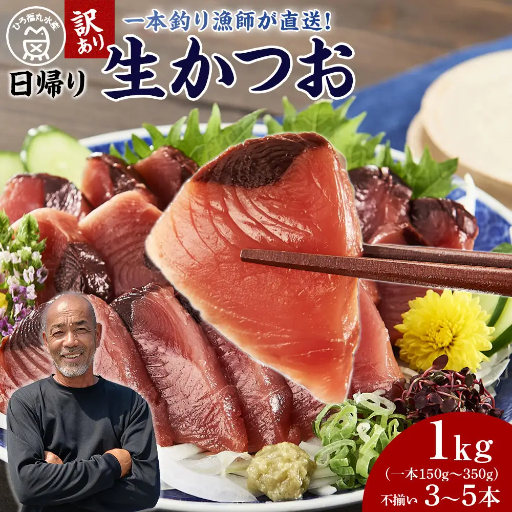 かつお 直送 生かつお 訳あり 1kg入