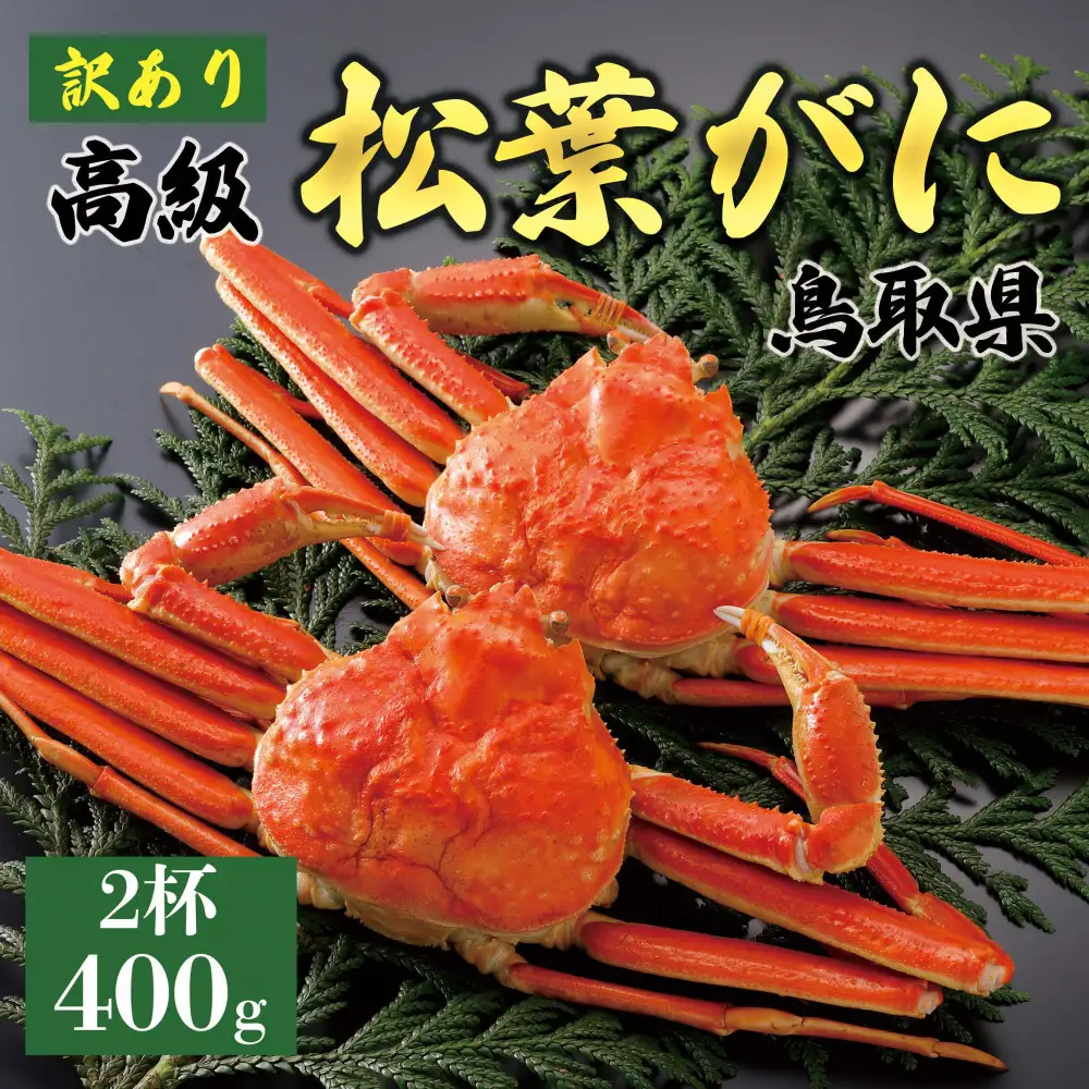1060.【2027年1月～2027年3月発送】特撰 松葉がに （茹）【訳あり】400g超のサイズ 食べ応えあり 2杯 | カニ 松葉がに