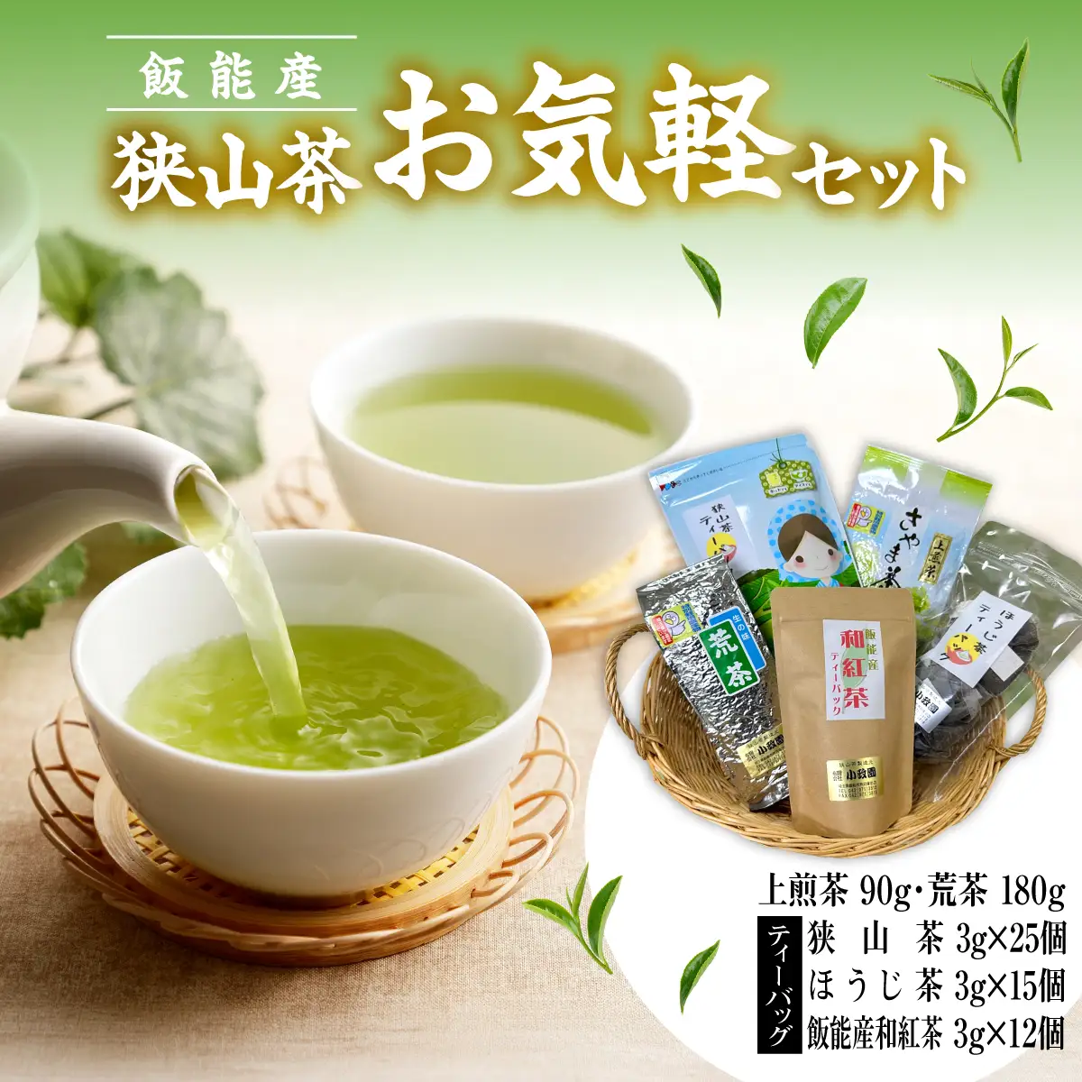 飯能産狭山茶お気軽セット HNNF003