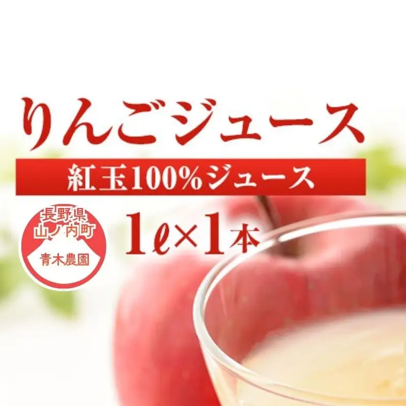 りんごジュース 紅玉ジュース1Ｌ×1本