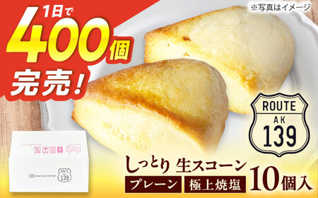 【卵不使用！】生スコーン プレーン・極上焼塩 2種10個セット[QBZ002]