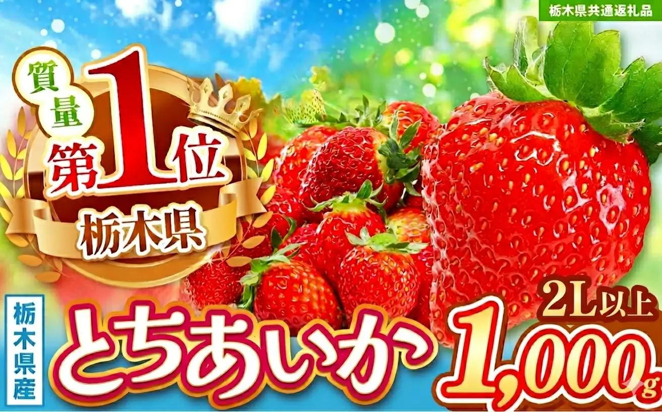 【先行予約】【栃木県共通返礼品】とちあいか 2L以上 約1kg | 栃木県 那珂川町 送料無料