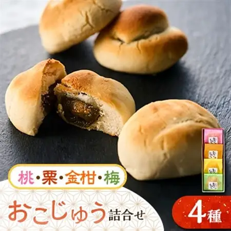 おこじゅう詰め合わせ(4個入)【お茶ぞっぺの中島屋(あきる野の匠)】【1509829】