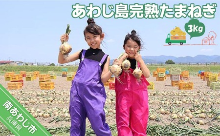 【先行予約！】あわじ島完熟たまねぎ 3kg　◆配送６月～12月下旬
