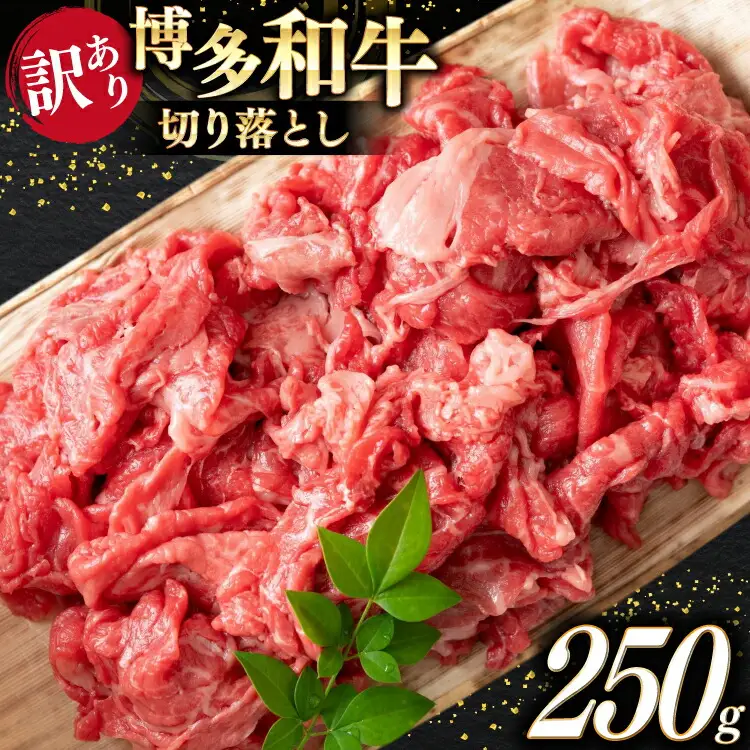 牛肉 訳あり A4 A5 博多和牛 切り落とし 250g [木村食品 福岡県 筑紫野市 21761362]