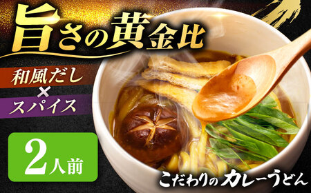 カレーうどん 2人前 うどん【配達不可：離島】[AEAP042]
