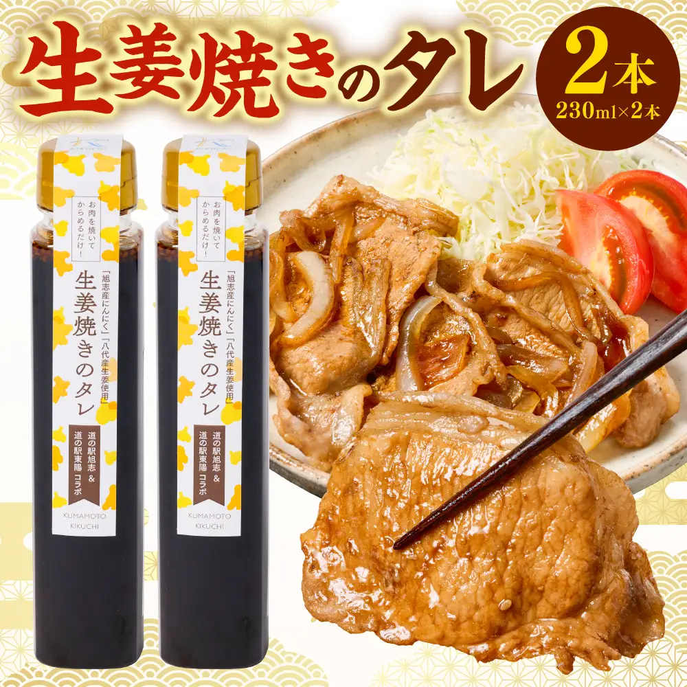 生姜焼きのたれ 2本セット しょうが 生姜 ショウガ ジンジャー 豚肉 おかず 料理 夕飯 夕食 晩ごはん 味付 調味料 たれ タレ お弁当 生姜焼き しょうが焼き 炒め物 焼肉のタレ 熊本 八代