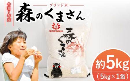 令和7年産 精米 新米 森のくまさん 5kg 【2025年11月上旬から発送予定】 JA熊本うき