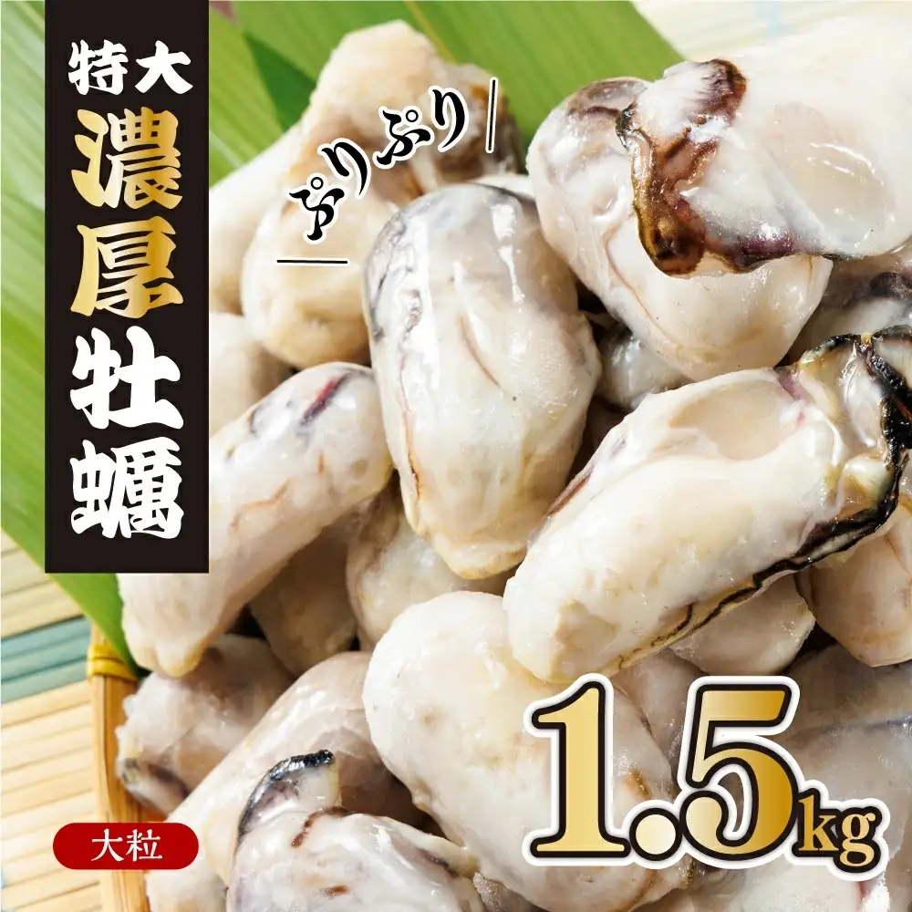 急速冷凍！ 国産牡蠣1.5kg（500g×3袋）冷凍 加熱用 殻なし 牡蠣フライ・鍋に◎ 国産 牡蠣 海鮮 急速凍結 鍋 の季節に もつ鍋 水炊き 寄せ鍋 にも合う 小分け カキフライ 牡蠣フライ グラタン にも最適！時短  福岡県 赤村 4S2