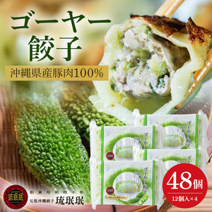 【琉みんみん】沖縄県産ゴーヤー餃子　4パック 　48個入り