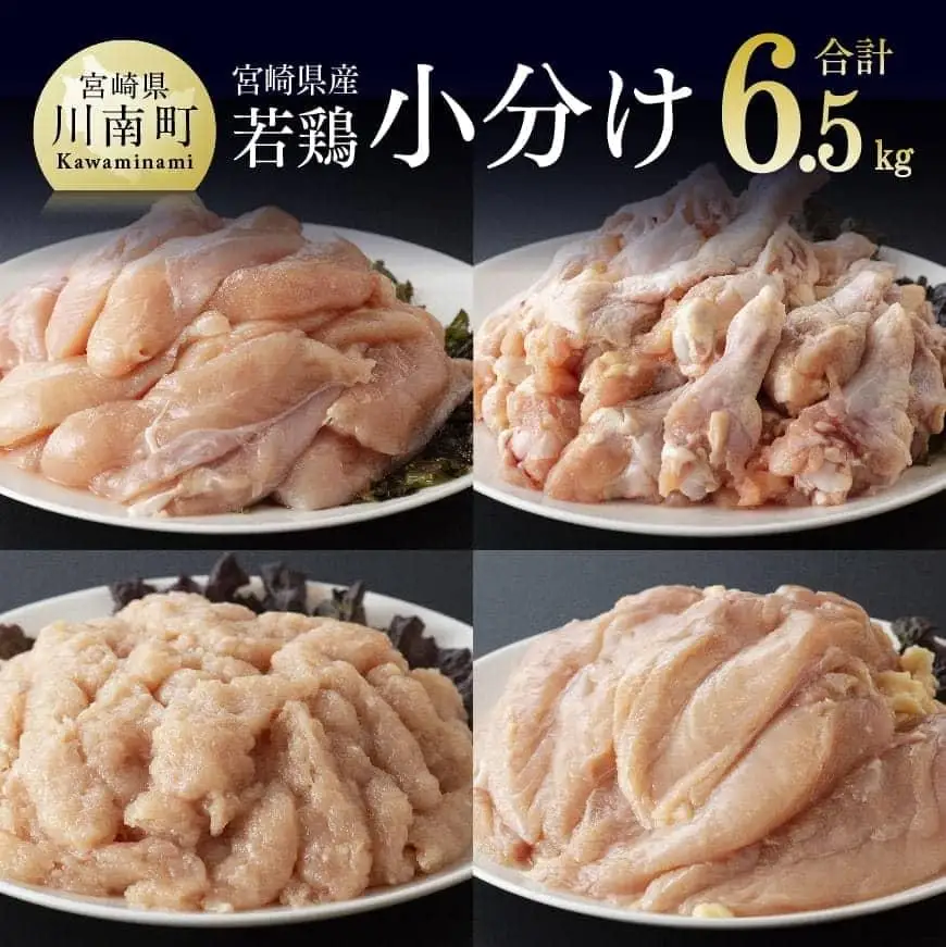 鶏肉【令和8年5月発送分】宮崎県産若鶏4種6.5kg セット 鶏肉