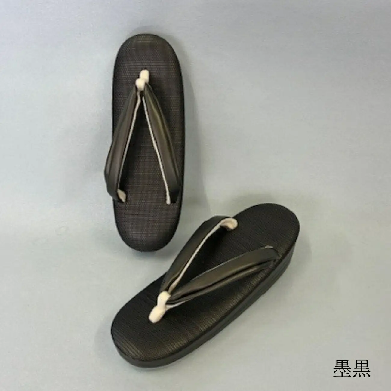 [シコロ織] 高級和装ぞうり (カラー：墨黒、サイズ：M)_0102-003-T06-3-1