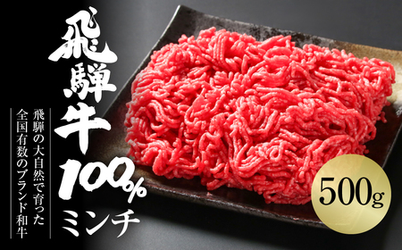 飛騨牛 ミンチ 500g 冷凍真空パック 肉  飛騨高山ミート [MZ039]