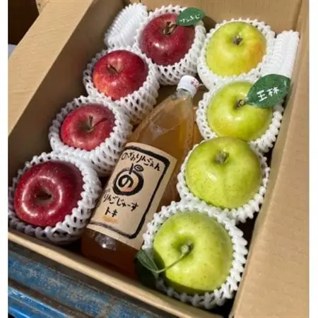 (2026年産予約)葉とらずふじ・王林　りんご100%ジュース詰め合わせ3kg(家庭用)【配送不可地域：離島・沖縄県】【1181952】