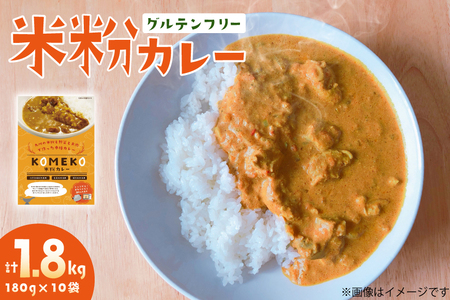 カレー レトルト 米粉カレー 180g 10袋 計1.8kg [エニクック 福岡県 筑紫野市 21761350]