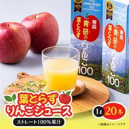 葉とらずりんごジュース　1000g×20本入り【1657573】