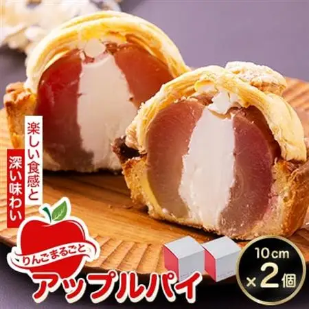 りんごまるごとアップルパイ 10cm×2個セット【配送不可地域：離島・沖縄県】【1657754】