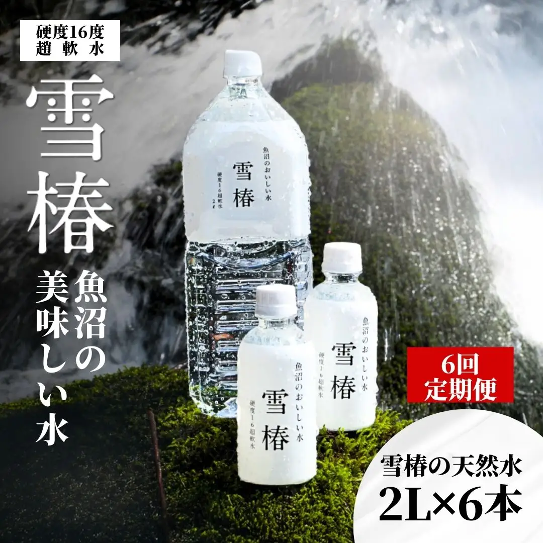 天然水 雪椿 2L×6本6ヶ月定期便|津南町 天然水