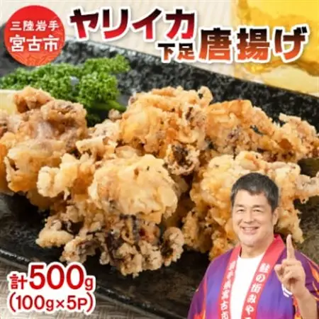 ヤリイカ下足唐揚げ宮古産100g×5パック(500g)【配送不可地域：離島】【1668727】