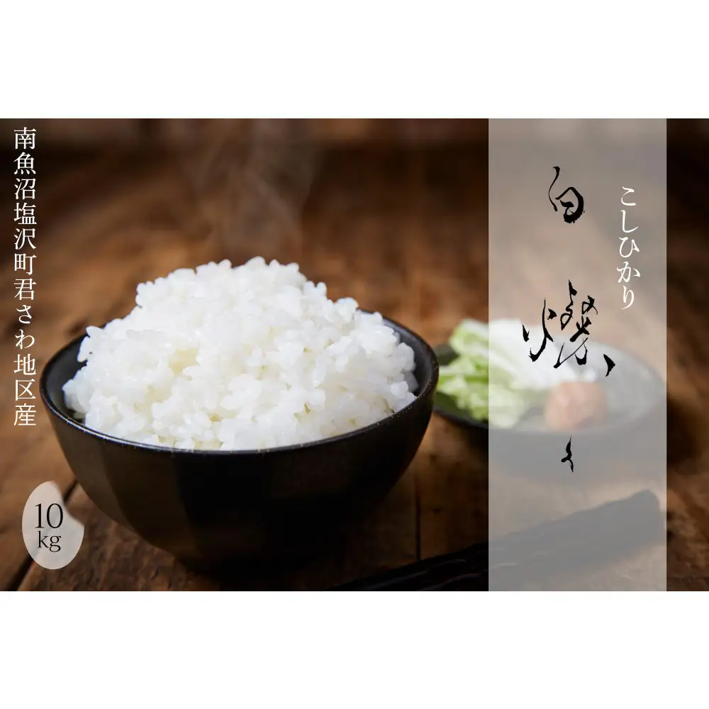 【令和7年産】南魚沼君沢産こしひかり 白燦々10kg（BL品種）