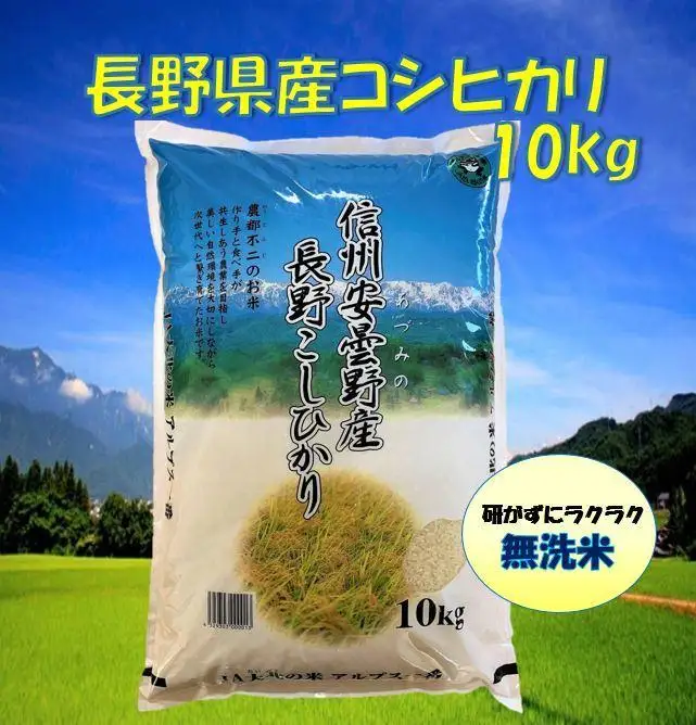 米 無洗米 コシヒカリ 長野県産 10kg |無洗米 コシヒカリ 長野 信州