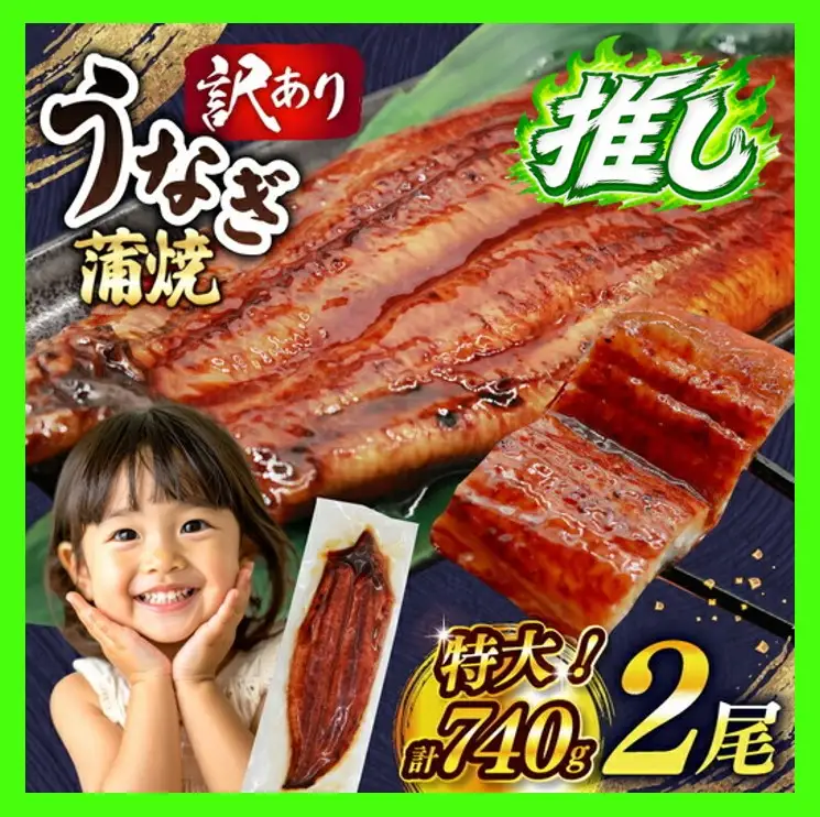 うなぎ 蒲焼 特大 訳あり 2尾 740g [um40bak830009] うなぎ