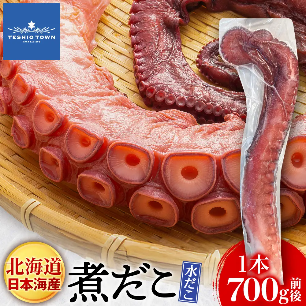 北海道天塩町 煮たこ 足 700ｇ前後＜天塩の國＞