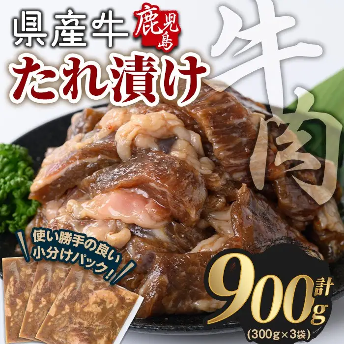 鹿児島県産 牛肉 国産 たれ漬け セット (計900g) 【Rana】A850