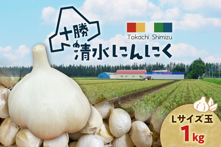 【北海道産】十勝育ちのにんにく Lサイズ(玉) 1kg _S021-0021